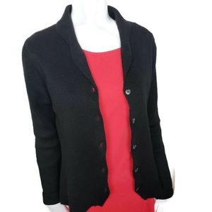 Central Falls | Women's Button Black Sweater Jacket Size M
